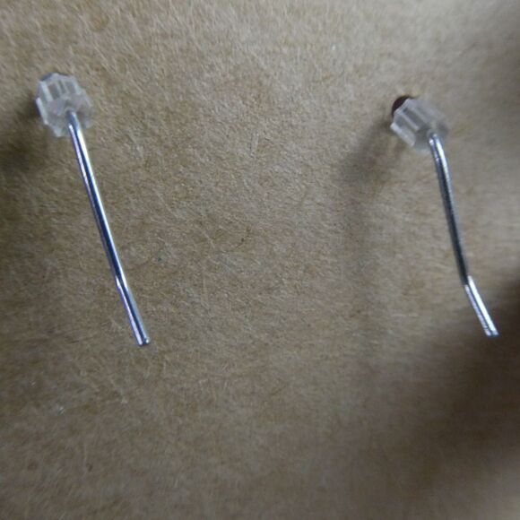 Silver Tone Abalone Shell Rhinestone Jeweled Dangle Earrings Pierced Circle - Picture 7 of 7